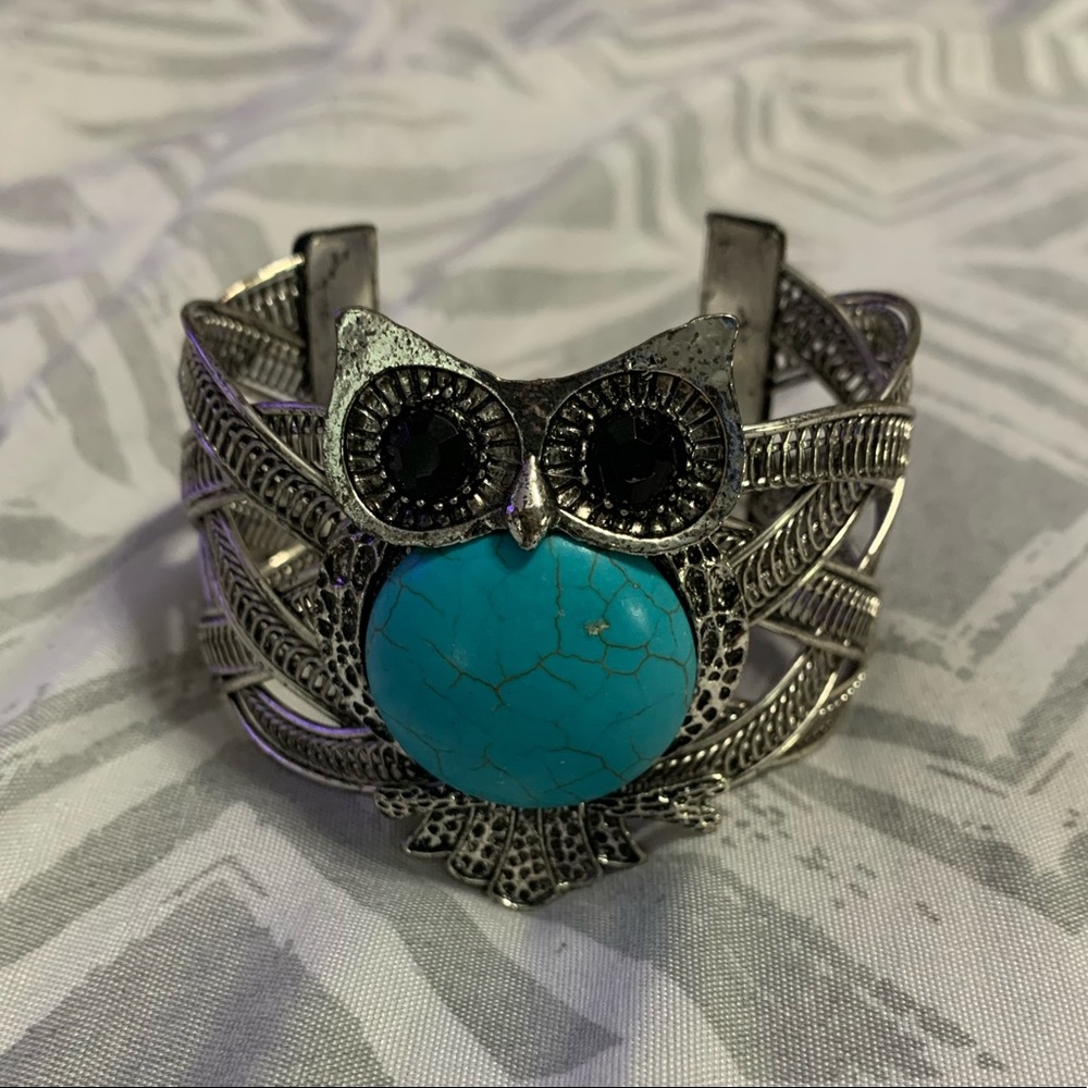 Turquoise Owl Bracelet